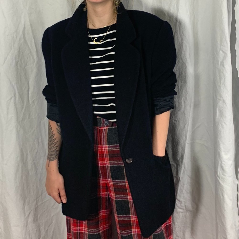 Vintage Felted Wool Blazer - Picture 1 of 3